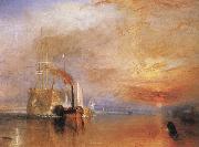 J.M.W. Turner The Fighting Temeraire tugged to her last Berth to be broken up 1838 oil painting artist